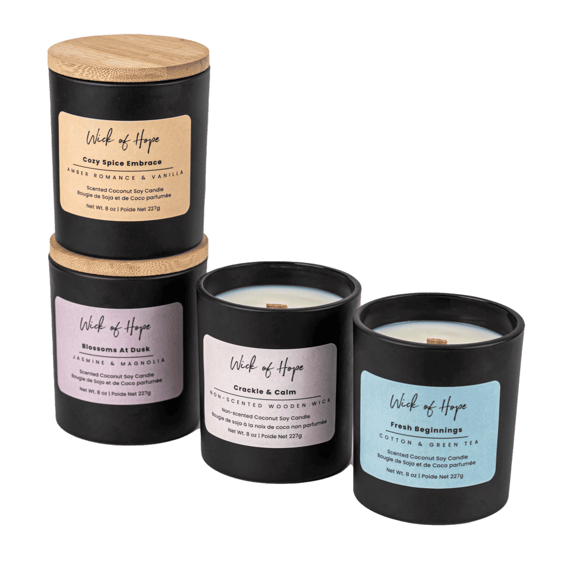 Build Your Candle Bundle | Custom Clean Scent | Wick of Hope