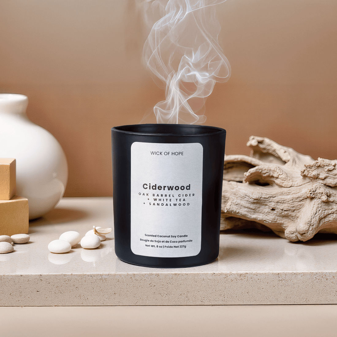 Ciderwood – Oak Cider Sandalwood Candle | Wick of Hope
