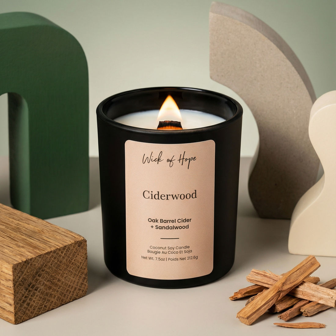 Ciderwood Candle | Oak Barrel Cider + Sandalwood