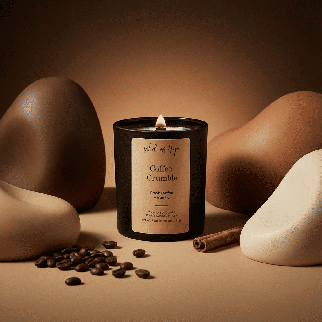 Coffee Crumble Candle | Fresh Coffee + Vanilla