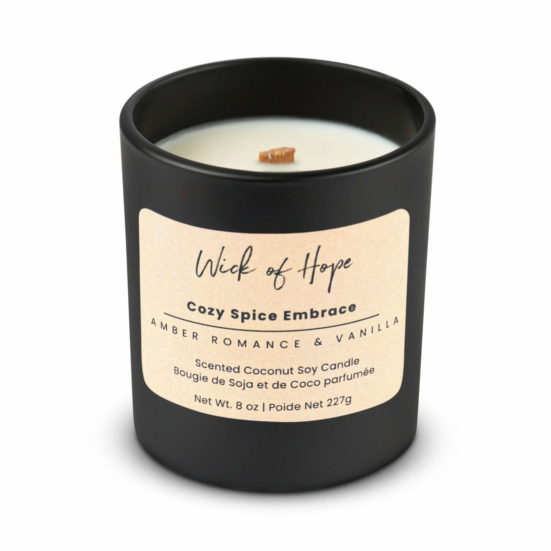 Cozy Spice Embrace – Non-Toxic Fall Candle | Wick of Hope