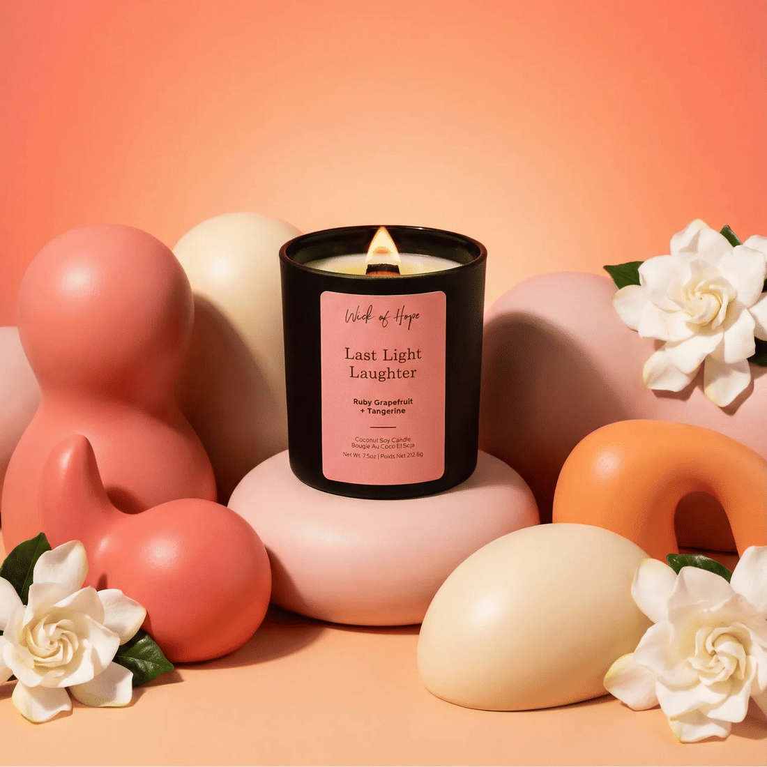 Last Light Laughter Candle | Ruby Grapefruit + Tangerine