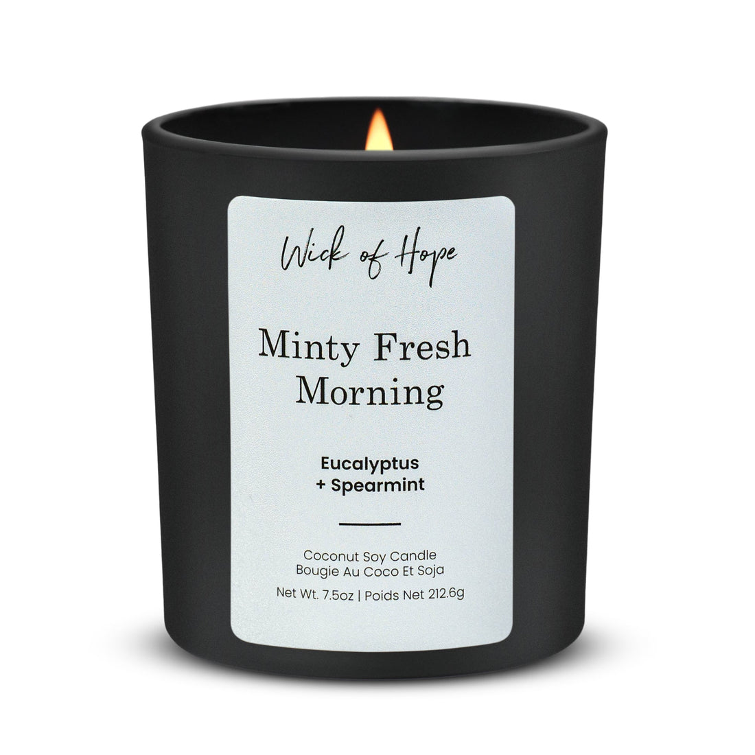 Minty Fresh Morning Candle | Eucalyptus + Spearmint - Wick of Hope