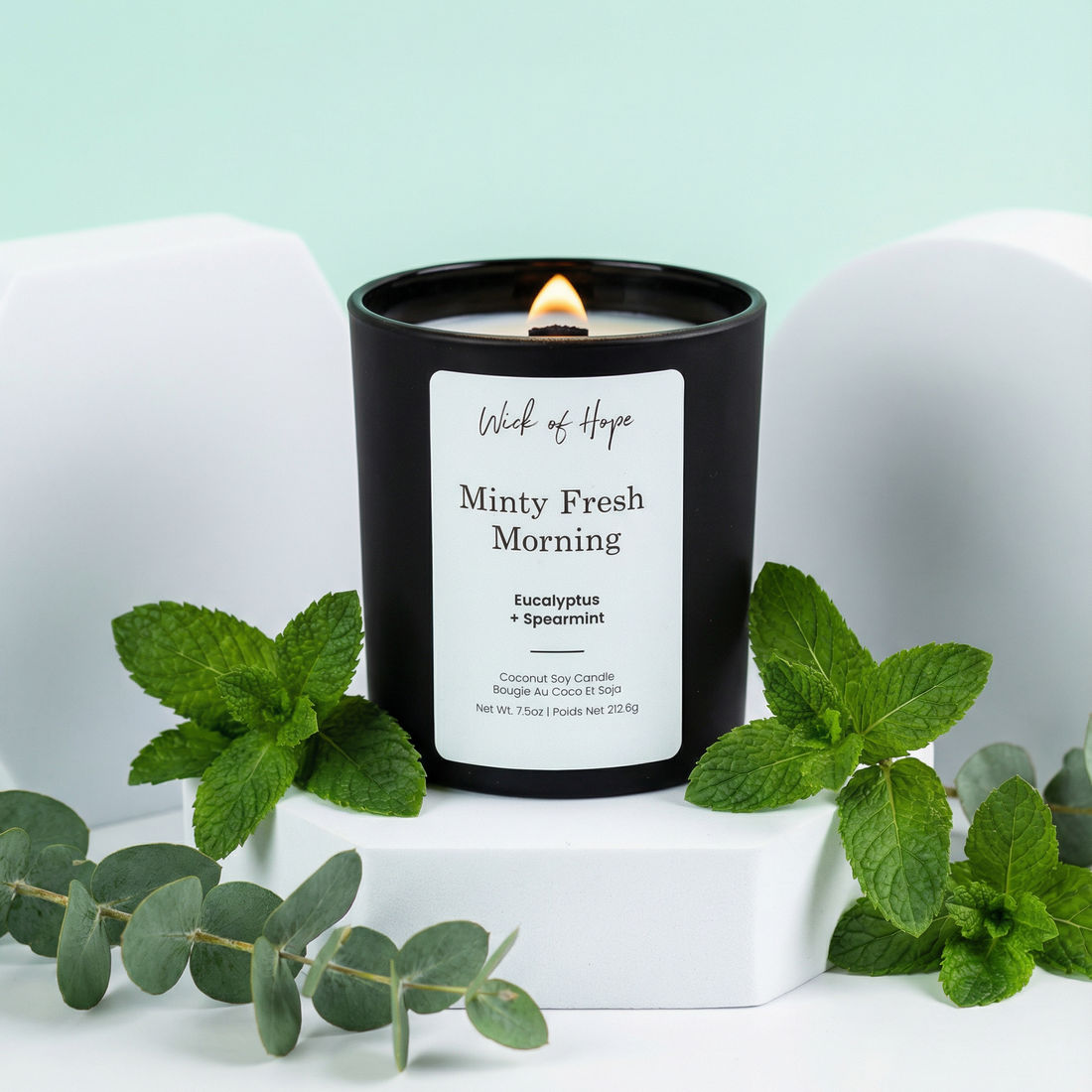 Minty Fresh Morning Candle | Eucalyptus + Spearmint