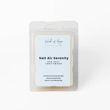 Salt Air Serenity Wax Melt | Sea Salt + Driftwood