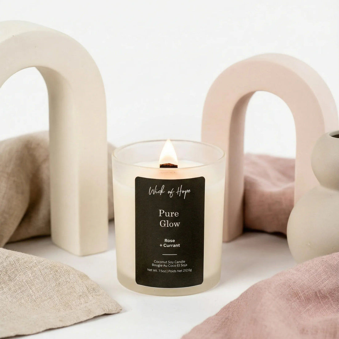 Pure Glow Candle | Rose + Currant