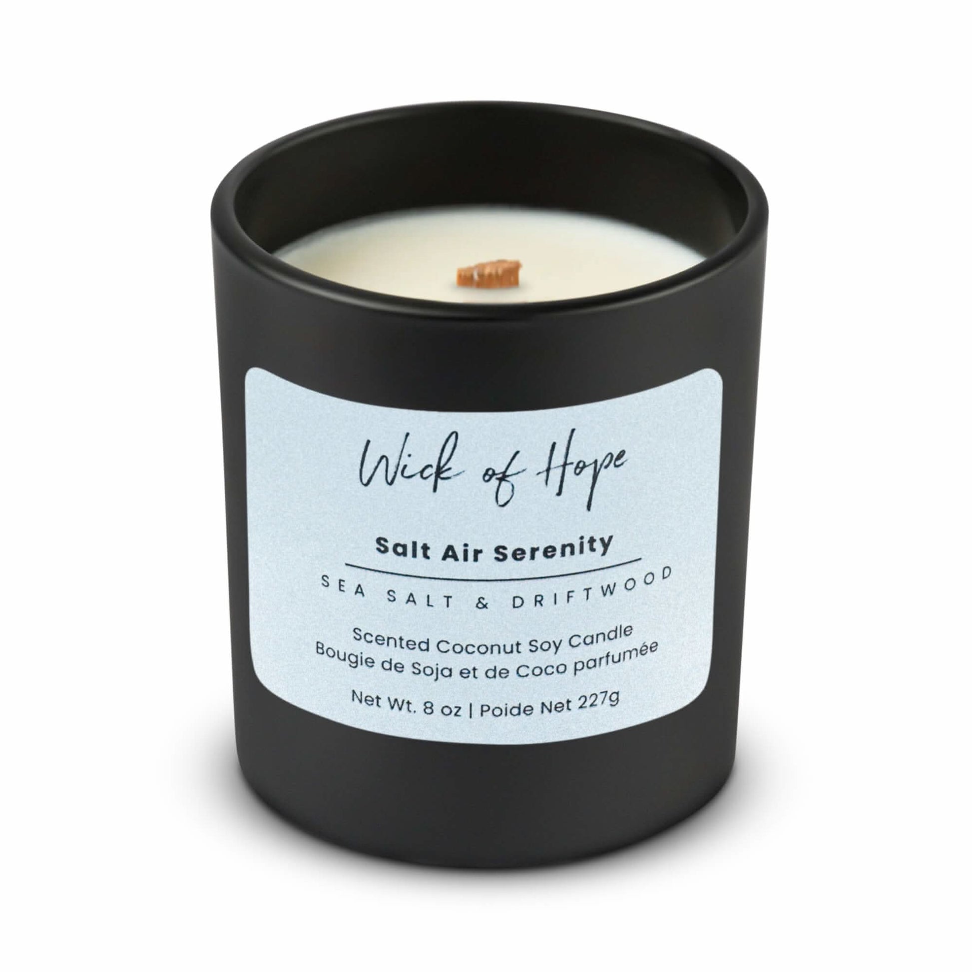 sea salt and driftwood candle