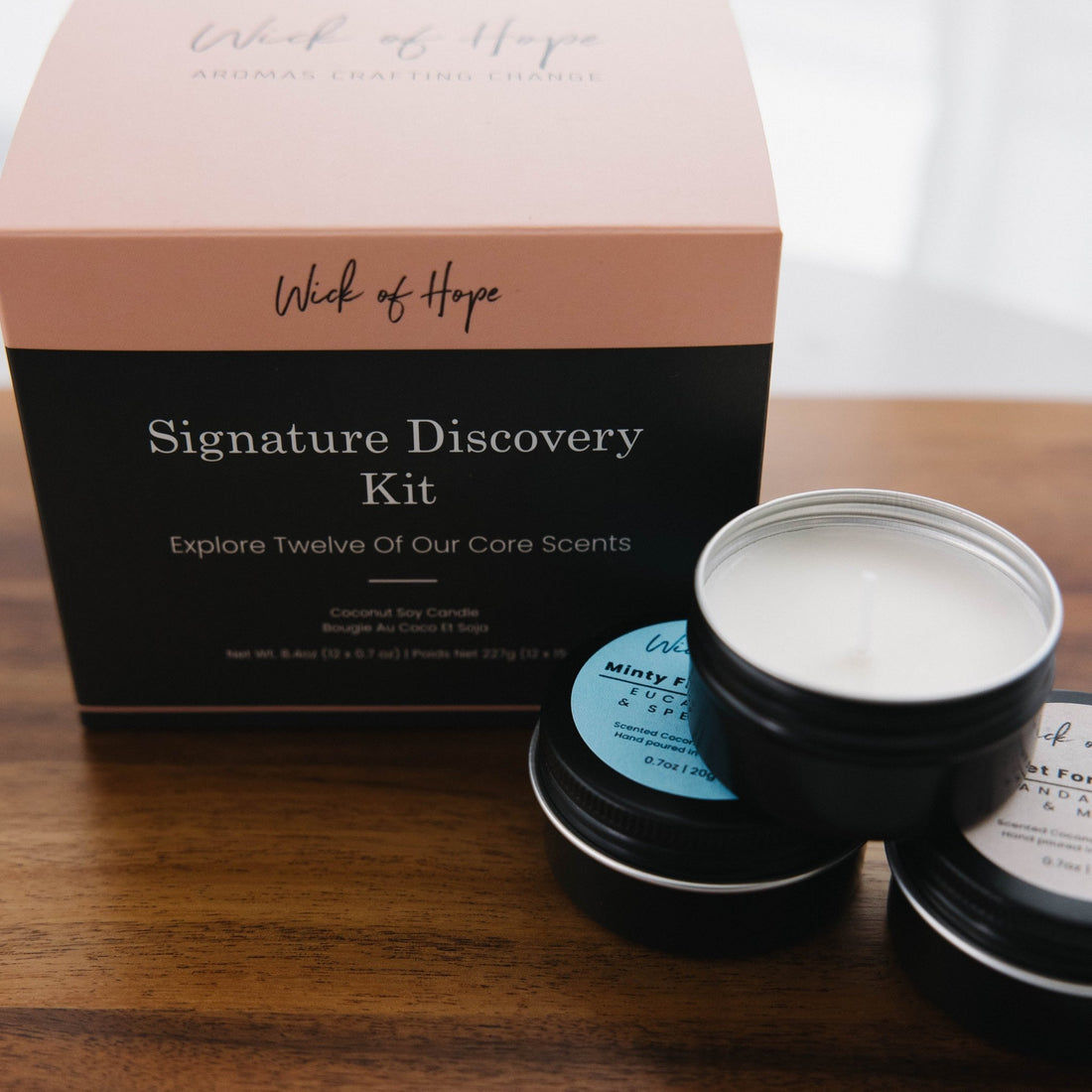 Signature Discovery Kit – Clean Candle Sampler | Wick of Hope