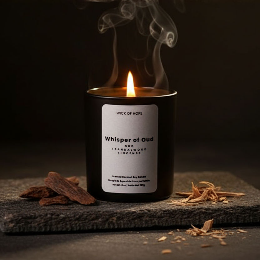 Whispers of Oud Candle | Oud + Incense