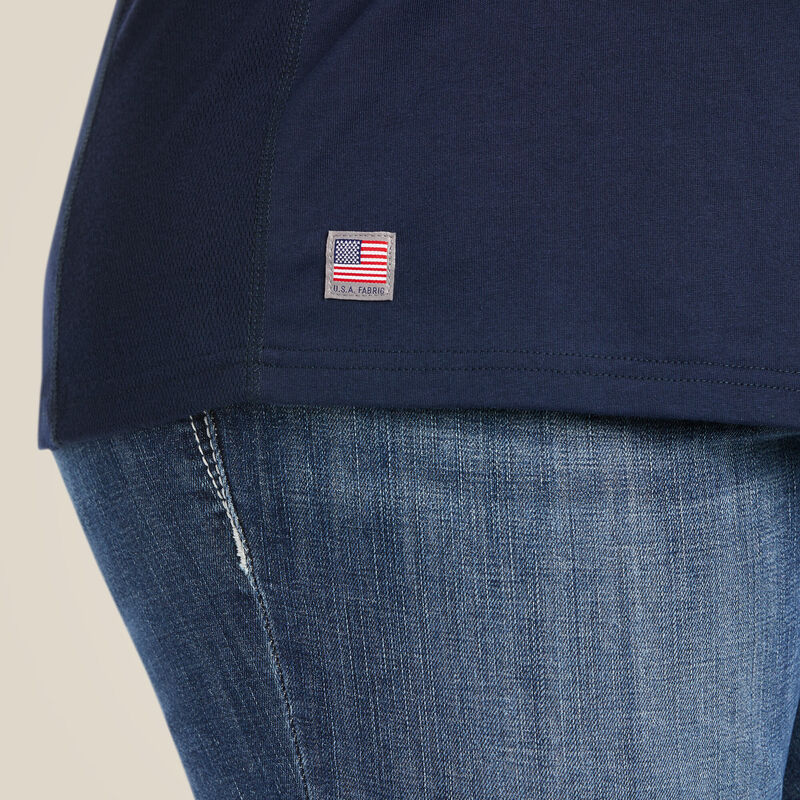 ARIAT - WMS FR AC Crew Top, Navy