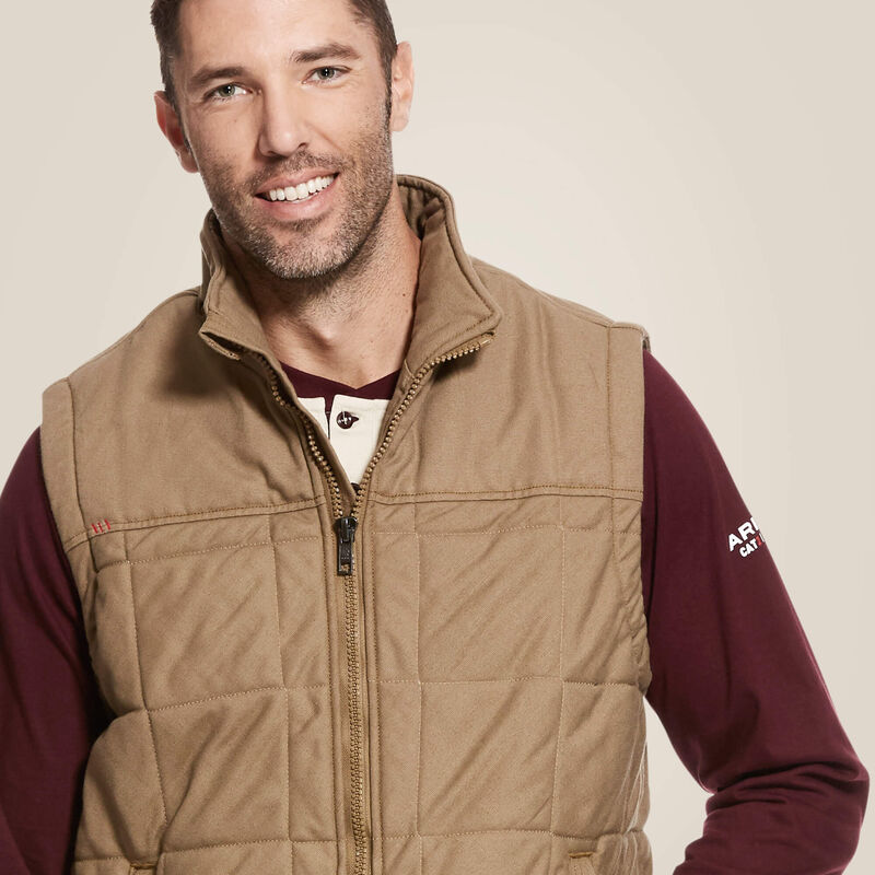 ARIAT - MNS - FR CRIUS INSULATED VEST - KHAKI
