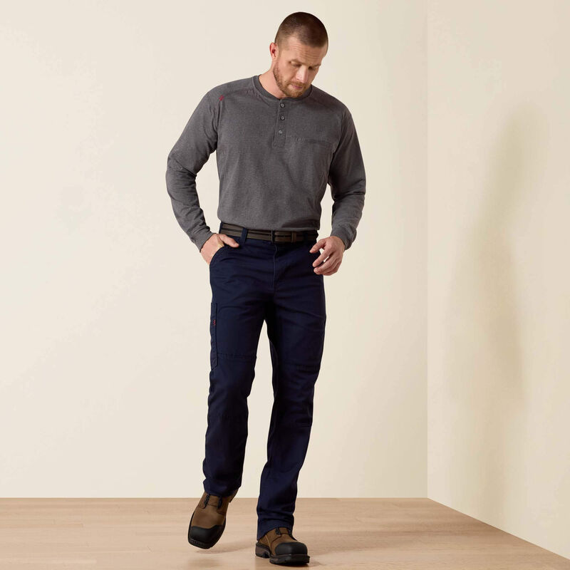 ARIAT - FR M5 Straight DuraStretch DuraLight Cordura Canvas Straight Pant - 38X32 - Becker Safety and Supply