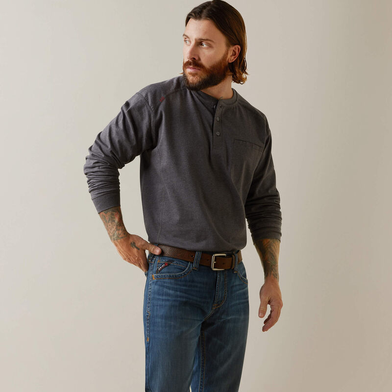 ARIAT - FR Air Refinery Row Graphic Henley Top