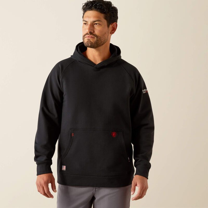 ARIAT - FR DuraStretch Work Hard Live Free Hoodie, Black - Becker Safety and Supply