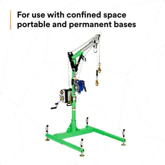 3M™ DBI-SALA® Confined Space One-Piece Adjustable Offset Davit Mast - 27.5" - 42.5" Offset - 69.5" - 87.5" Mast Height - Becker Safety and Supply
