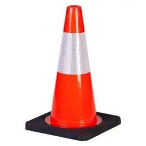 TRUFORCE - TRAFFIC CONE 28" W/6IN&4IN STRIPES 10LB BLK - Becker Safety and Supply