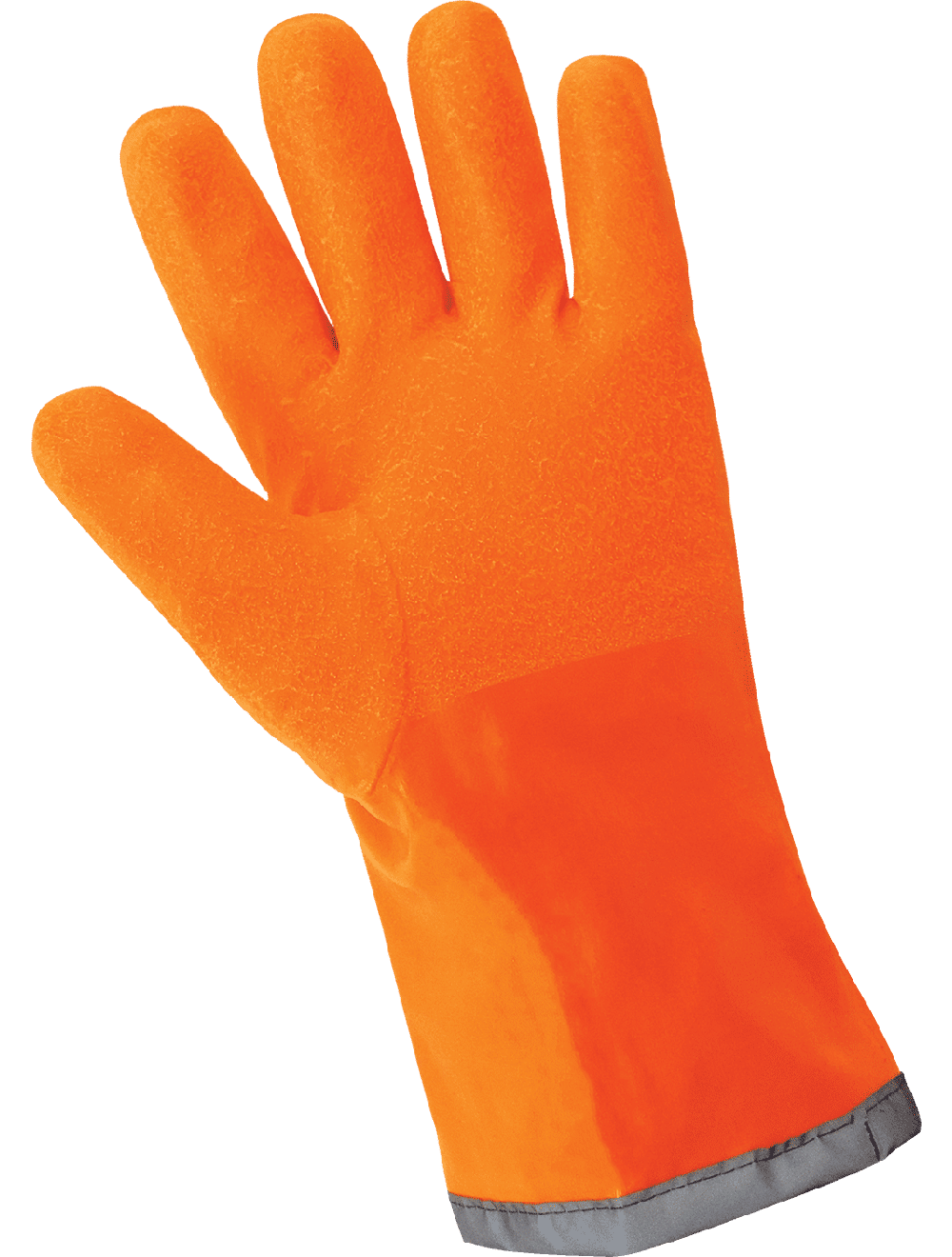 FrogWear - Low Temp/Freezer Gloves - Cold Protection - 12" Orange Anti-Freeze Nitrile