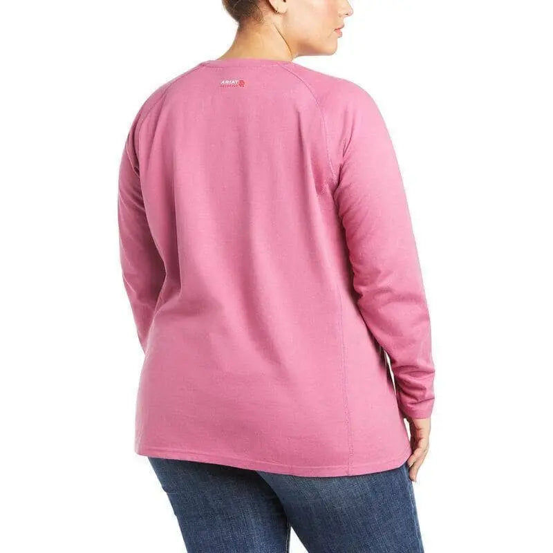 ARIAT - WMS FR Air Crew T-Shirt, Pink - Becker Safety and Supply