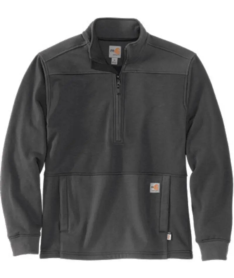 CARHARTT - FR RAIN DEFENDER RELAXED FIT FLEECE PULLOVER, NAVY Becker Safety and Supply
