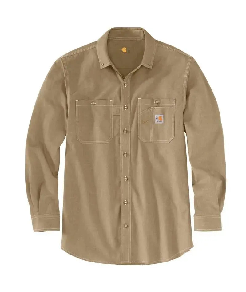 CARHARTT-Flame Resistant Force Loose Fit Lightweight Long-Sleeve Shirt - Navy-2XL  Becker Safety and Supply