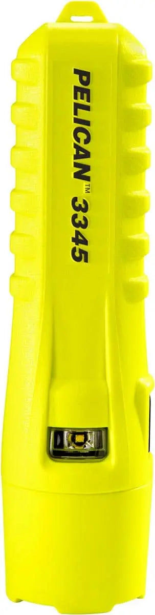 PELICAN - 280 lumen Flashlight, Battery Level Indication, Safety Certified, Class I, II, III, Division 1/IECEx ia, Integrated Clip, 
3 AA Alkaline Batteries (not included) - Becker Safety and Supply