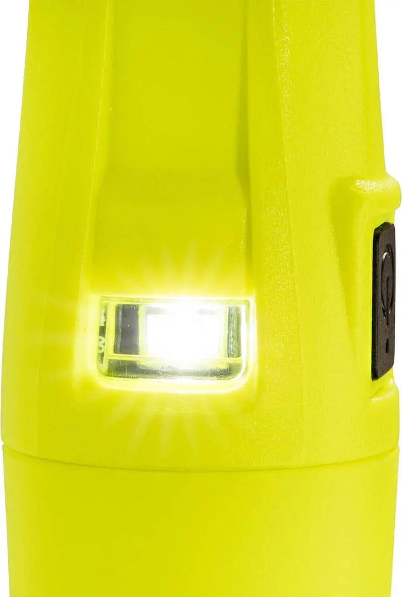 PELICAN - 280 lumen Flashlight, Battery Level Indication, Safety Certified, Class I, II, III, Division 1/IECEx ia, Integrated Clip, 
3 AA Alkaline Batteries (not included) - Becker Safety and Supply