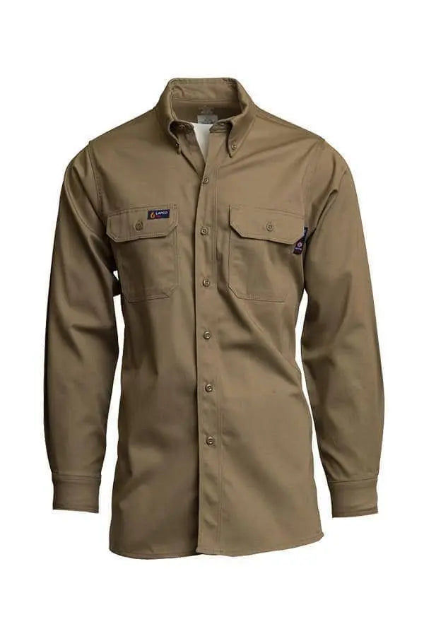 LAPCO - 7oz. FR Uniform Shirt, Khaki - Becker Safety and Supply