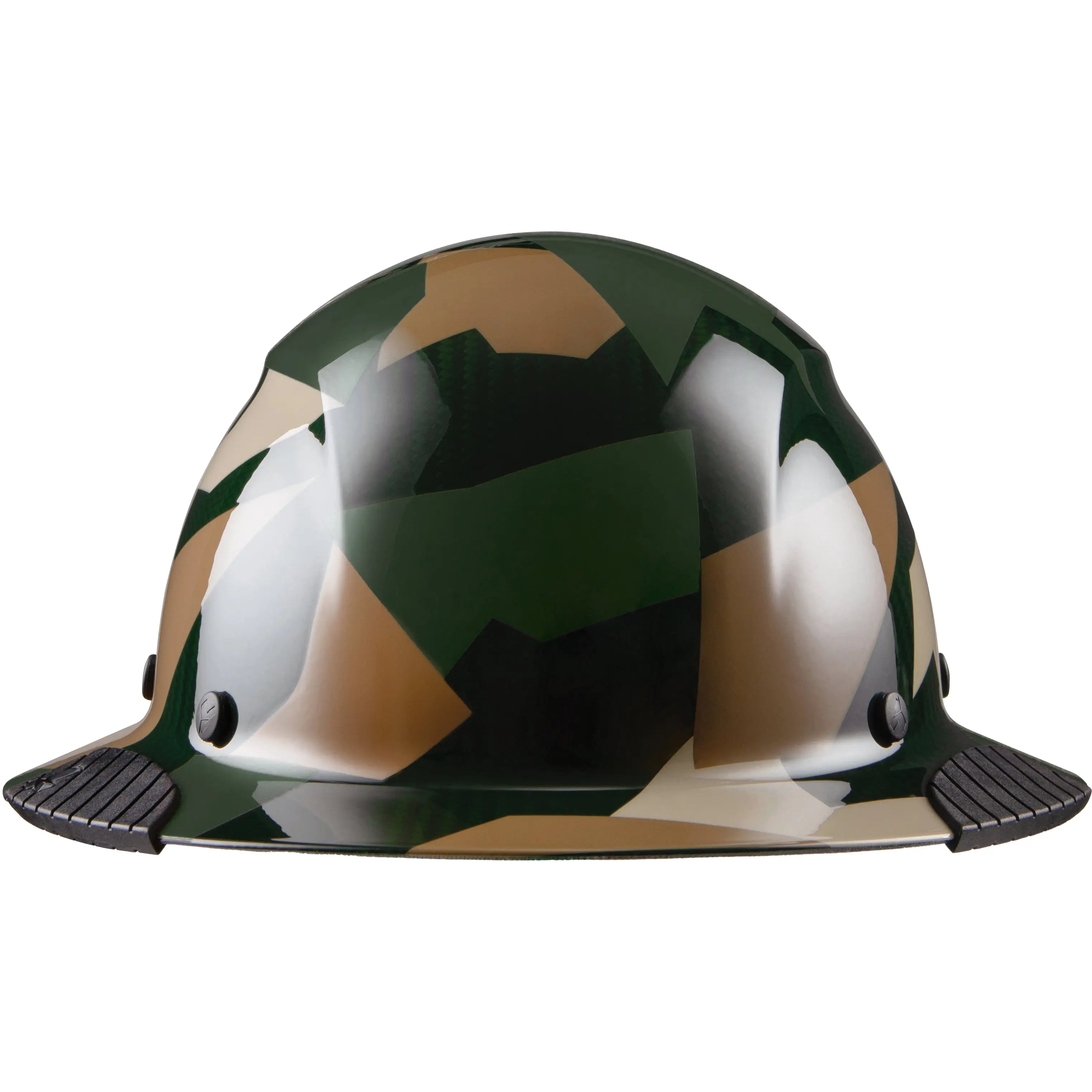 LIFT - DAX Carbon Fiber Hard Hat - Full Brim - Type 1, Class C, Jungle Camo Gloss - Becker Safety and Supply