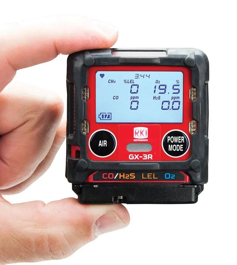 RKI - GX-3R 4 Gas Monitor - O2, LEL, H2S, CO 115 V Charger - Becker Safety and Supply