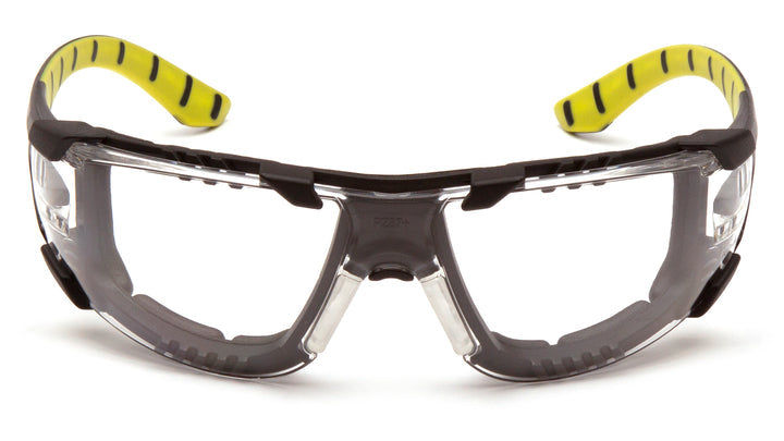 PYRAMEX Endeavor Plus Safety Glass - Black and Green