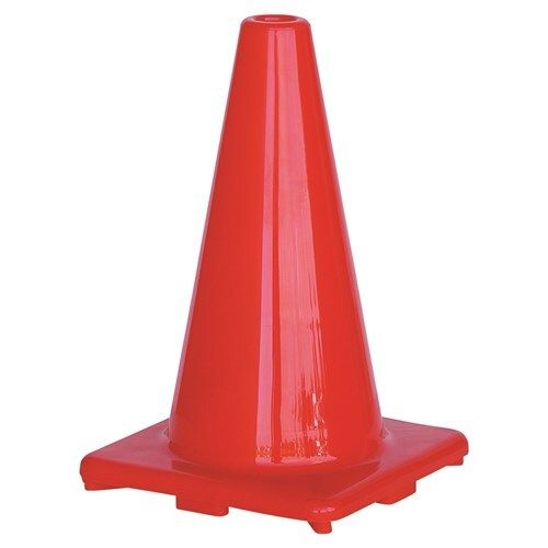 Choice - 12 Orange Traffic Cone No Reflective Tape - Becker Safety and Supply