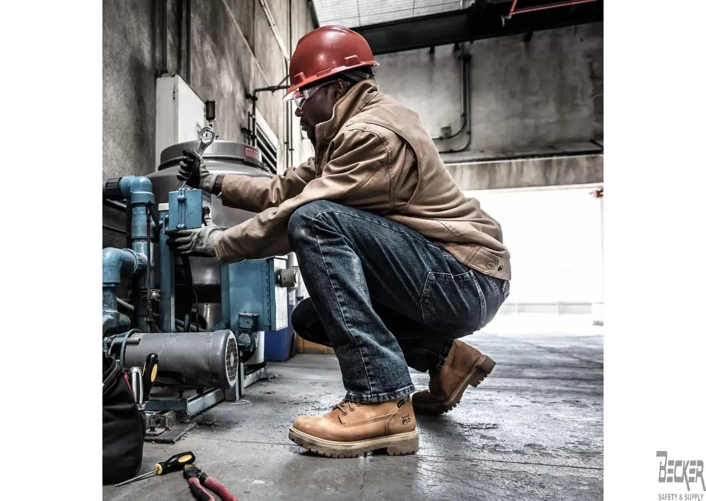 TIMBERLAND PRO - Men's Direct Attach 6" Steel Toe Waterproof Work Boot - Becker Safety and Supply