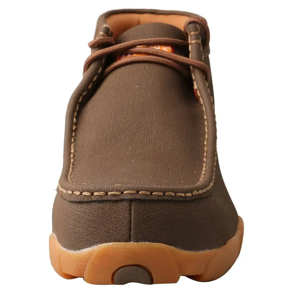 TWISTED X - Work Chukka Driving Moc, Nano Toe, Waterproof - Chocolate - Becker Safety and Supply