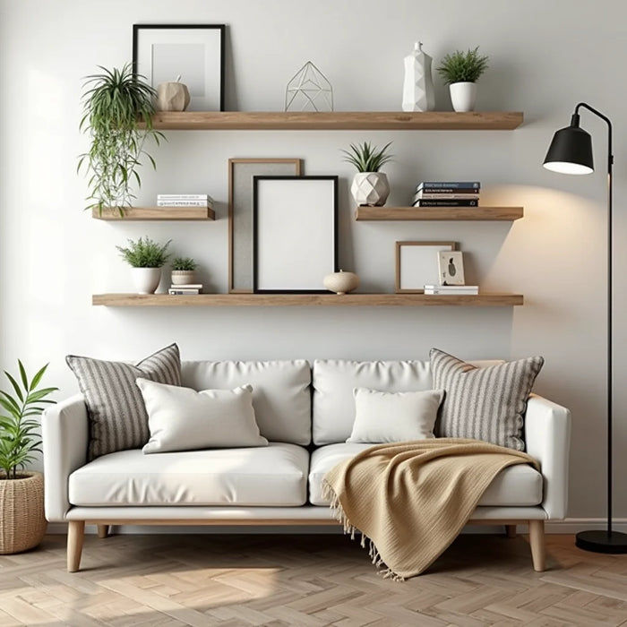 Rustic Wall Shelves - Rustic Wall Shelves Styling Tips for Warm Organized Rooms