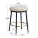 24.75'' Modern Counter Stools Set of 2,White Counter Stools with iron Frame,Sponge cushion,Footrest,suitable for Kitchen/Bedroom/Dining Room. Default -DTYStore