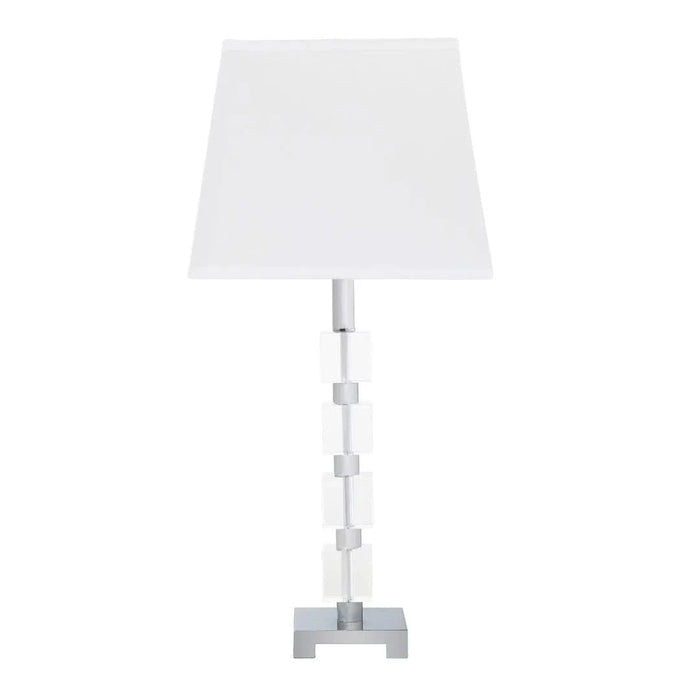 25' Wendi Glam Crystal Cube Ice Table Lamp Default -DTYStore