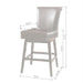28-inch PU Leather Swivel Counter Stool Default -DTYStore