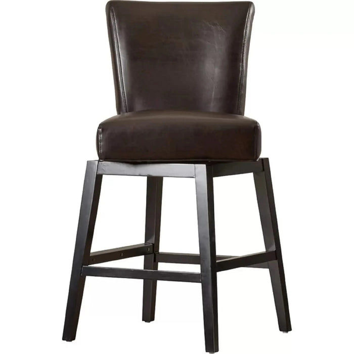 28-inch PU Leather Swivel Counter Stool Default -DTYStore