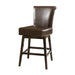 28-inch PU Leather Swivel Counter Stool Default -DTYStore