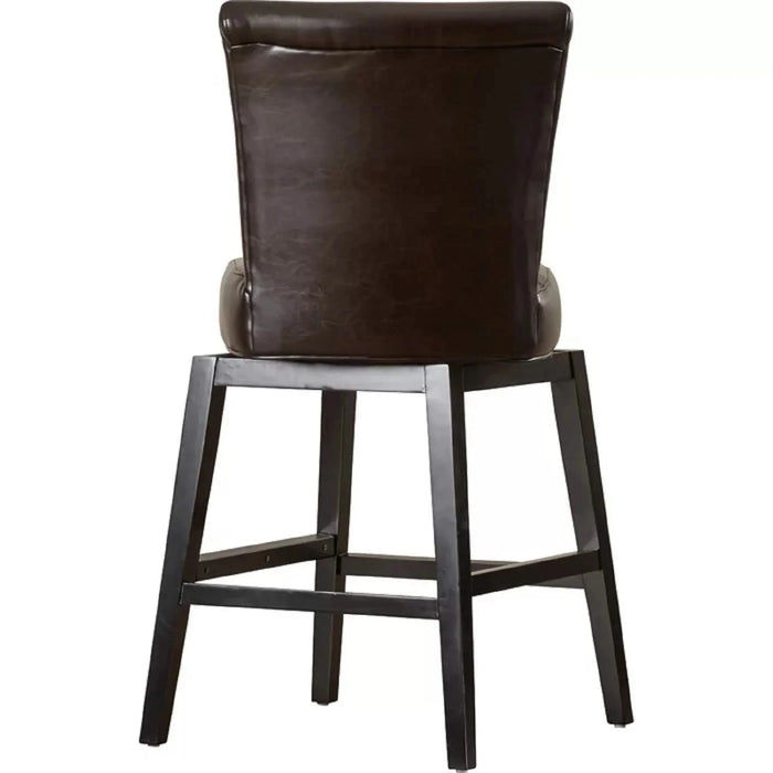 28-inch PU Leather Swivel Counter Stool Default -DTYStore