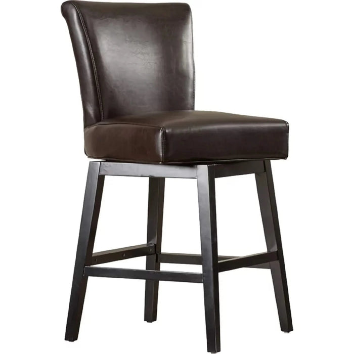 28-inch PU Leather Swivel Counter Stool Default -DTYStore