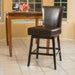 28-inch PU Leather Swivel Counter Stool Default -DTYStore