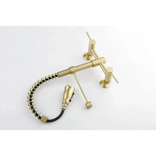 3 Functions Wall Mounted Bridge Kitchen Faucet Default -DTYStore