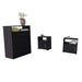 3 Piece Bedroom Set, Kairo Dresser + Omaha Nightstand + Omaha Nightstand, Black Default -DTYStore