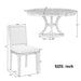 5-Piece Retro Functional Dining Table Set Extendable Round Table and 4 Upholstered Chairs for Dining Room and Living Room (Espresso) Default -DTYStore
