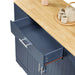 53'' Kitchen Storage Islands with Drawers and Trash Can Storage for Kitchen & Dining. Modern Farmhouse Design, Navy Blue, 53.2'W x 20.9'D x 38.0'H. Default -DTYStore