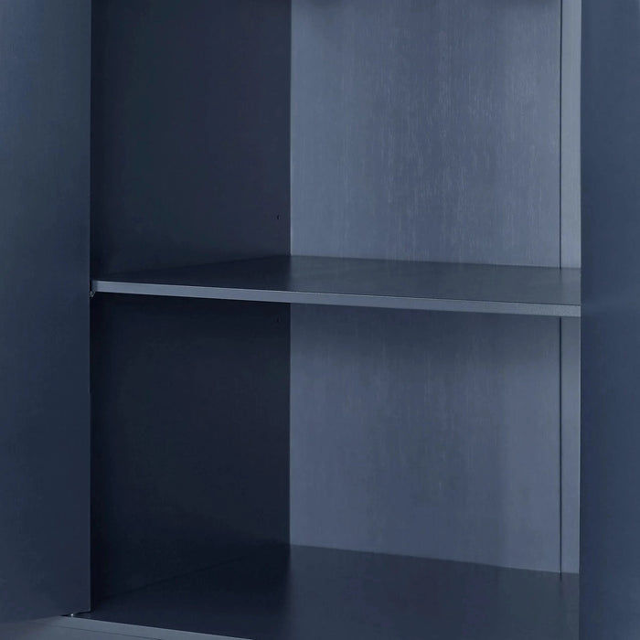 53'' Kitchen Storage Islands with Drawers and Trash Can Storage for Kitchen & Dining. Modern Farmhouse Design, Navy Blue, 53.2'W x 20.9'D x 38.0'H. Default -DTYStore