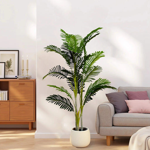 61' Artificial Palm Tree With Pot, Set of 2 Default -DTYStore