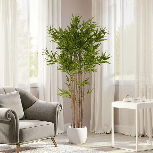 70' Artificial Bamboo with Pot Default -DTYStore