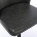 A&A Furniture,Swivel Barstools Adjusatble Seat Height, Modern PU Upholstered Bar Stools with the whole Back Tufted, for Home Pub and Kitchen Island（Dark Gray, Set of 2） Default -DTYStore